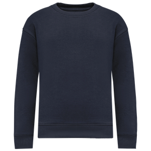 Eco-Friendly Kids' Oversize Round Neck Sweatshirt, miniatyr 3